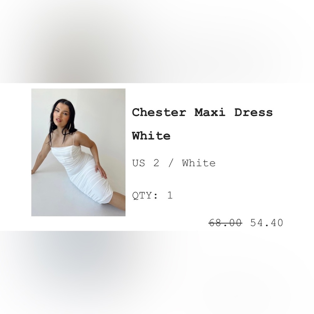 Chester Maxi Dress White from Princess Polly Size US 2